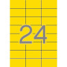 (01591) APLI ETIQUETAS ADHESIVAS 70X37MM INKJET/LÁSER C/RECTOS 24 X 20H AMARILLO FLUORESCENTE