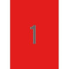 (01601) APLI ETIQUETAS ADHESIVAS 210X297MM INKJET/LÁSER C/RECTOS 1 X 20H ROJO