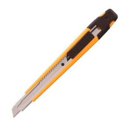 (A-1) OLFA CUTTER STANDARD A-1 / CUCHILLA FRACTURABLE DE 9 MM / DIESTROS Y ZURDOS