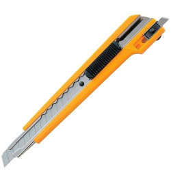 (A-3) OLFA CUTTER A-3 / CUCHILLA FRACTURABLE DE 9 MM / DIESTROS Y ZURDOS