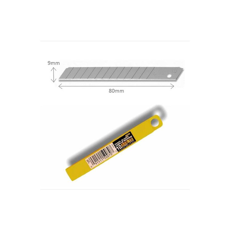(ASB-10) OLFA REPUESTO CUTTER 9MM / CUCHILLA FRACTURABLE 10 CUCHILLAS (ASB-10) OLFA REPUESTO CUTTER 9MM / CUCHILLA FRACTURABLE 10 CUCHILLAS
