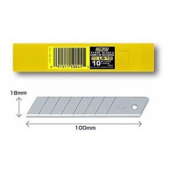 (LB-10) OLFA REPUESTO CUTTER 100X18MM / CUCHILLA FRACTURABLE 10 CUCHILLAS