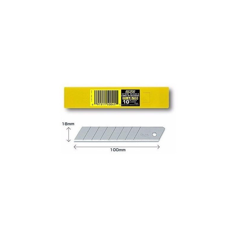 (LB-10) OLFA REPUESTO CUTTER 100X18MM / CUCHILLA FRACTURABLE 10 CUCHILLAS (LB-10) OLFA REPUESTO CUTTER 100X18MM / CUCHILLA FRACTURABLE 10 CUCHILLAS