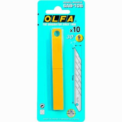 (SAB-10B) OLFA REPUESTO CUTTER 9MM / CUCHILLA FRACTURABLE 10 CUCHILLAS