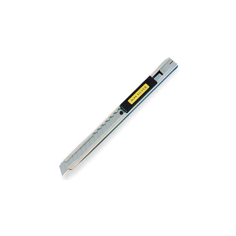 (SILVER) OLFA CUTTER SILVER / CUCHILLA FRACTURABLE DE 9 MM / SISTEMA AVANCE CUCHILLA AUTOMATICO (SILVER) OLFA CUTTER SILVER / CUCHILLA FRACTURABLE DE 9 MM / SISTEMA AVANCE CUCHILLA AUTOMATICO