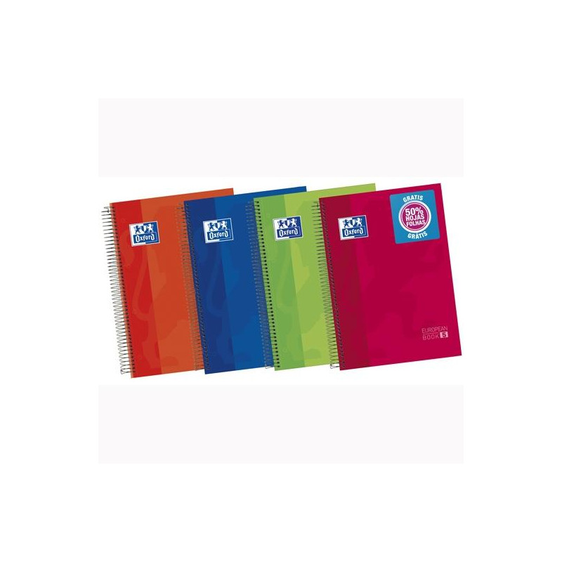 (400060750) OXFORD CUADERNO CLASSIC EUROPEANBOOK 5 WRITE&ERASE 120H A4+ 1 LÍNEA MICROPERFORADO T/EXTRADURA C/ VIVOS SURTIDOS (400060750) OXFORD CUADERNO CLASSIC EUROPEANBOOK 5 WRITE&ERASE 120H A4+ 1 LÍNEA MICROPERFORADO T/EXTRADURA C/ VIVOS SURTIDOS