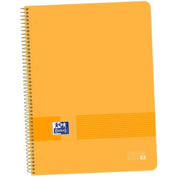 (400149422) OXFORD CUADERNO LIVE&GO EUROPEANBOOK 1 80H A4+ 5X5MM MICROPERFORADO T/PLÁSTICO PACK 5 UD MELOCOTÓN
