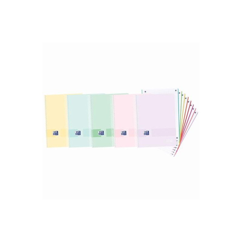 (400158956) OXFORD CUADERNO LIVE&GO EUROPEANBOOK 8 MICROPEERFORADO 160H A4+ 5X5 TAPA DE PLÁSTICO C/SURTIDOS PASTEL (400158956) OXFORD CUADERNO LIVE&GO EUROPEANBOOK 8 MICROPEERFORADO 160H A4+ 5X5 TAPA DE PLÁSTICO C/SURTIDOS PASTEL