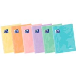 (400172933) OXFORD LIBRETA GRAPADA EASYBOOK 48H A5 4X4MM TAPA DE PLÁSTICO C/SURTIDOS PASTEL