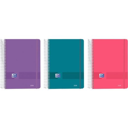 (400201729) OXFORD AGENDA ANUAL LIVE&GO ESPIRAL A5 128H SV C/SURTIDOS VIVOS 2026