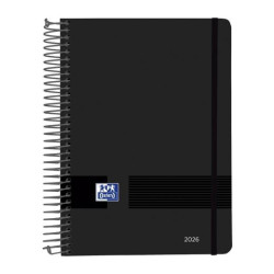 (400201730) OXFORD AGENDA ANUAL LIVE&GO ESPIRAL A5 320H DP NEGRO 2026