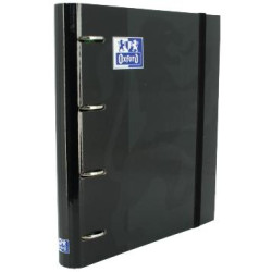 (400109182) OXFORD CARPETA ANILLAS 4X35MM CLASSIC EUROPEANBINDER C/RECAMBIO 100H A4+ 5X5 T/EXTRADURA NEGRO