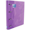 (400109183) OXFORD CARPETA ANILLAS 4X35MM CLASSIC EUROPEANBINDER C/RECAMBIO 100H A4+ 5X5 T/EXTRADURA MALVA