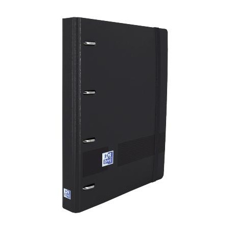 (400119071) OXFORD CARPETA ANILLAS 4X35MM LIVE&GO EUROPEANBINDER C/RECAMBIO A4+ 5X5 TAPA POLYFOAM NEGRO