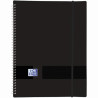 (400160223) OXFORD CARPETA CON 30 FUNDAS CRISTAL 50 MICRAS ESPIRAL A4 CIERRE C/GOMA PLÁSTICO OPACO NEGRO