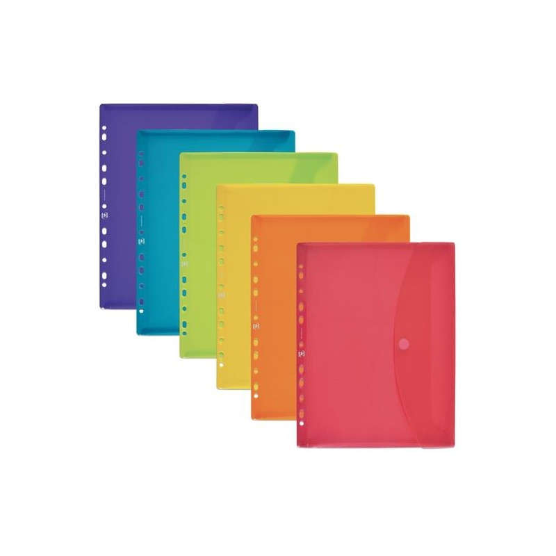 (400170115) OXFORD SOBRE MULTITALADRO CON VELCRO A5+ PP EXTRA CRISTAL C/SURTIDOS (400170115) OXFORD SOBRE MULTITALADRO CON VELCRO A5+ PP EXTRA CRISTAL C/SURTIDOS