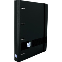 (400183096) OXFORD EUROPEANBINDER LIVE&GO CARPETA ANILLAS 4X25 A5+ C/RECAMBIO DOTS WRITE&ERASE POLYFOAM NEGRO