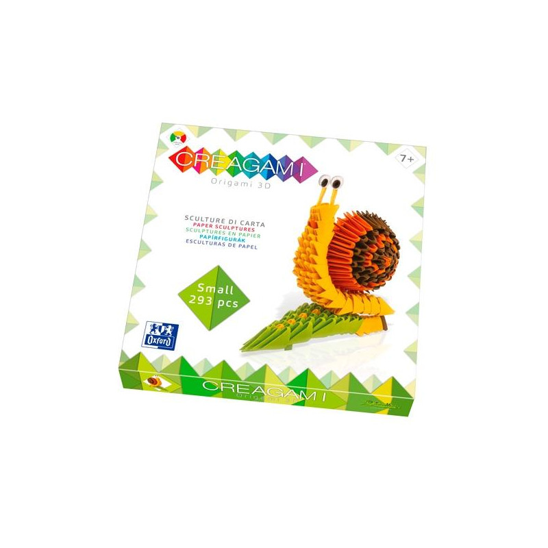 (716) OXFORD ESCULTURA ORIGAMI 3D CREAGAMI CARACOL TAMAÑO PEQUEÑO NIVEL FÁCIL (716) OXFORD ESCULTURA ORIGAMI 3D CREAGAMI CARACOL TAMAÑO PEQUEÑO NIVEL FÁCIL