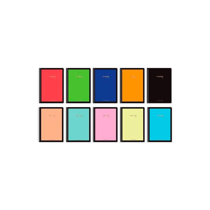 (16022) PACSA CUADERNO PLASTIPAC SERIE LUX 80H FOLIO 100GR 4X4MM TAPA PP C/SURTIDOS VIVOS/PASTEL (16022) PACSA CUADERNO PLASTIPAC SERIE LUX 80H FOLIO 100GR 4X4MM TAPA PP C/SURTIDOS VIVOS/PASTEL