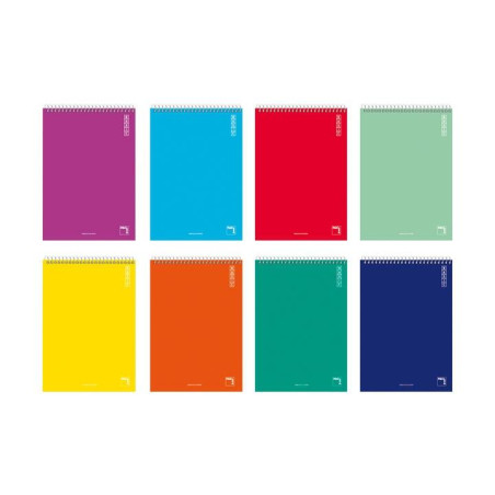 (16432) PACSA BLOCK BASIC 80 HOJAS 4X4 TAPAS CARTÓN CUARTO 60GR COLORES SURTIDO -10U-