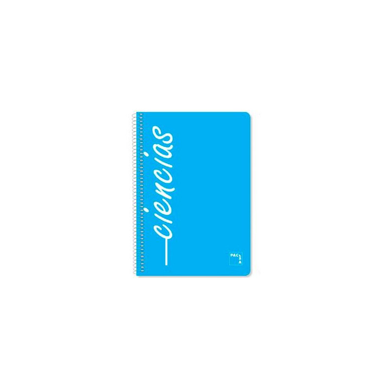 (16524) PACSA CUADERNO ASIGNATURAS 80H FOLIO 90GR 4X4MM TAPAS PP PACK 4 UD "CIENCIAS" (16524) PACSA CUADERNO ASIGNATURAS 80H FOLIO 90GR 4X4MM TAPAS PP PACK 4 UD "CIENCIAS"