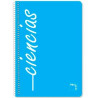 (16524) PACSA CUADERNO ASIGNATURAS 80H FOLIO 90GR 4X4MM TAPAS PP PACK 4 UD "CIENCIAS"