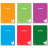(20119) PACSA LIBRETA FLEXIPAC A4 48H 90GR 8X8 TAPAS PP TRANSLÚCIDO FLEXIBLE PACK 6 C/SURTIDOS