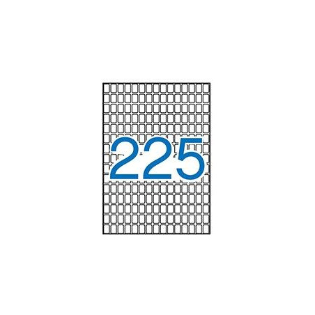 (01857) APLI ETIQUETAS ADHESIVAS 8X12MM MANUAL/IMPRESIÓN C/ROMOS 225 X 15H A5 BLANCO