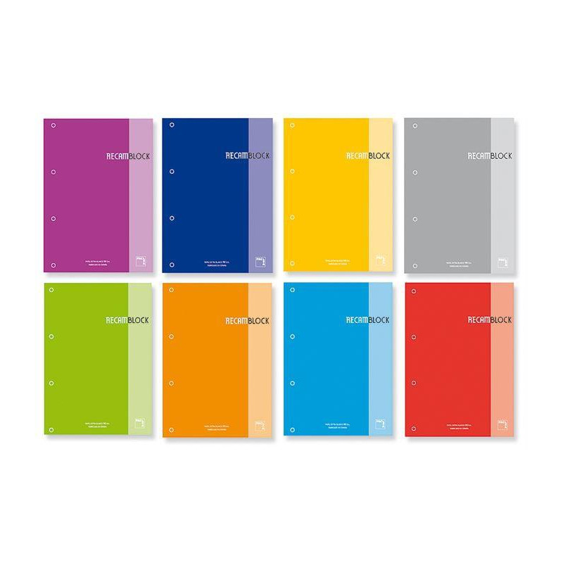 (21161) PACSA RECAMBIO 100H A4 ENCOLADO 90GR 5X5 4 TALADROS RECAMBLOCK AZUL (21161) PACSA RECAMBIO 100H A4 ENCOLADO 90GR 5X5 4 TALADROS RECAMBLOCK AZUL