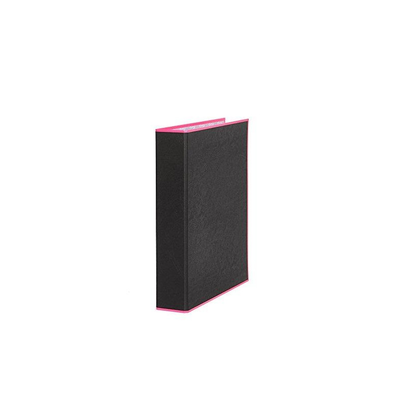 (992202) PARDO CARPETA ANILLAS 2X25MM A4 FORRADO NEGRO SOFT CON BORDE NEON ROSA (992202) PARDO CARPETA ANILLAS 2X25MM A4 FORRADO NEGRO SOFT CON BORDE NEON ROSA