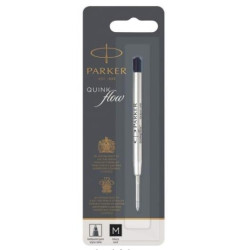 (1950369) PARKER RECAMBIO BOLIGRAFO QUINK FLOW PUNTA MEDIA NEGRO BLISTER UNITARIO