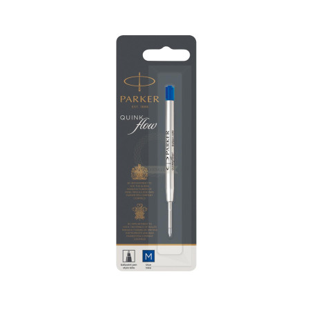 (1950371) PARKER RECAMBIO BOLIGRAFO QUINK FLOW AZUL PUNTA MEDIA BLISTER
