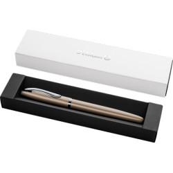 (400198407) PELIKAN PLUMA ESTILOGRÁFICA JAZZ NOBLE ELEGANCE M TINTA AZUL COLOR PARDO ESTUCHE DE REGALO