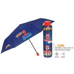 (75392) PERLETTI PARAGUAS INFANTIL 50/8 MAN. FIBRA DE VIDRIO SPIDERMAN