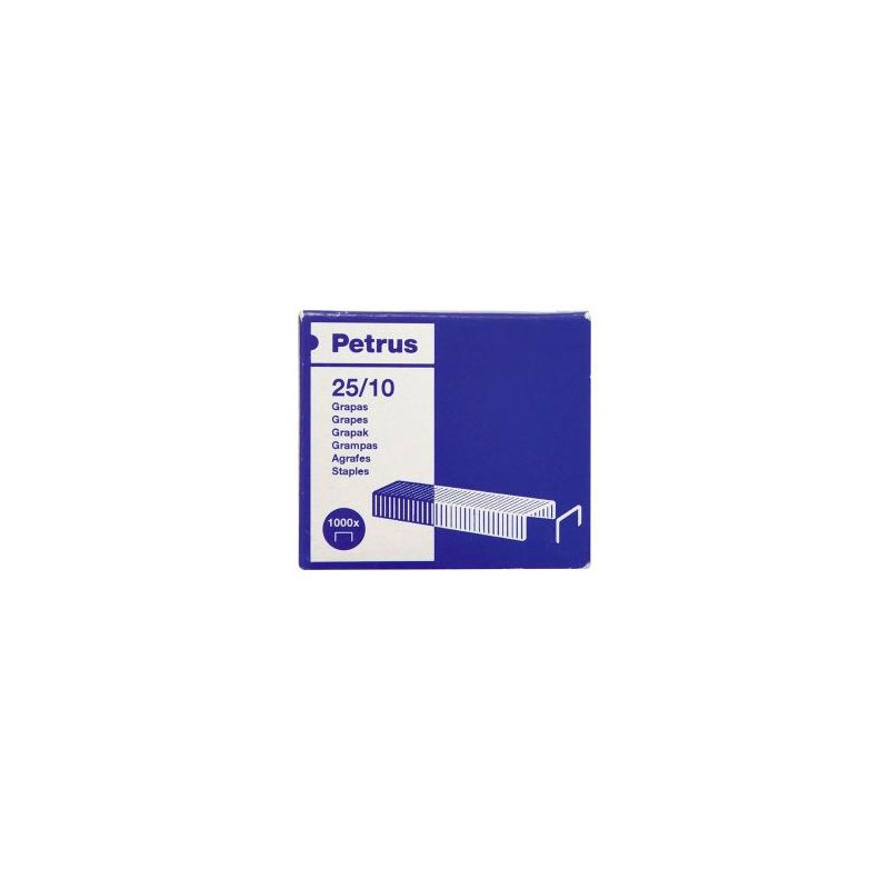 (623386) PETRUS GRAPAS STRONG 25/10 GALVANIZADAS -CAJA 1000U- (623386) PETRUS GRAPAS STRONG 25/10 GALVANIZADAS -CAJA 1000U-
