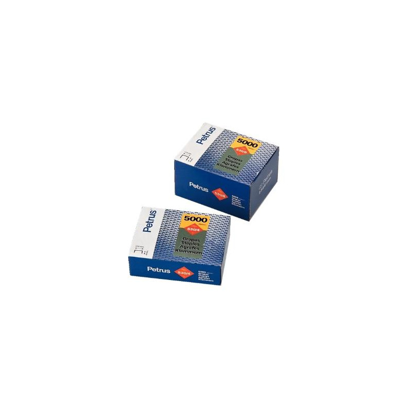(77508) PETRUS GRAPAS 530/8 COBREADAS PARA CLAVADORA -CAJA DE 5000- (77508) PETRUS GRAPAS 530/8 COBREADAS PARA CLAVADORA -CAJA DE 5000-