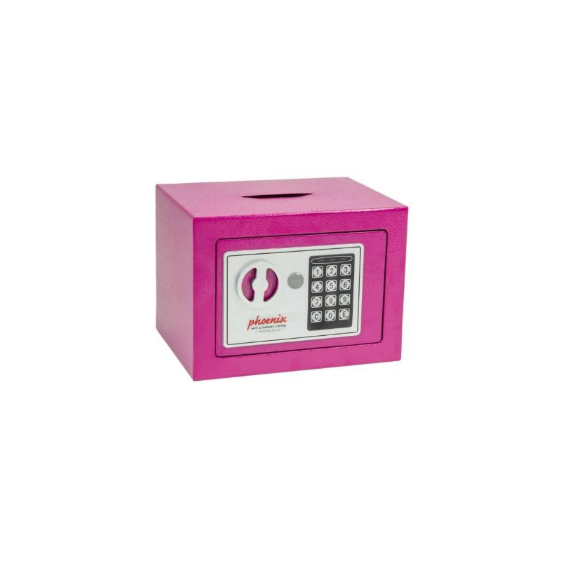 (SS0721EP) PHOENIX CAJA DE SEGURIDAD COMPACT HOME OFFICE 170X230X170MM 5L CERRADURA ELECTRÓNICA ROSA (SS0721EP) PHOENIX CAJA DE SEGURIDAD COMPACT HOME OFFICE 170X230X170MM 5L CERRADURA ELECTRÓNICA ROSA