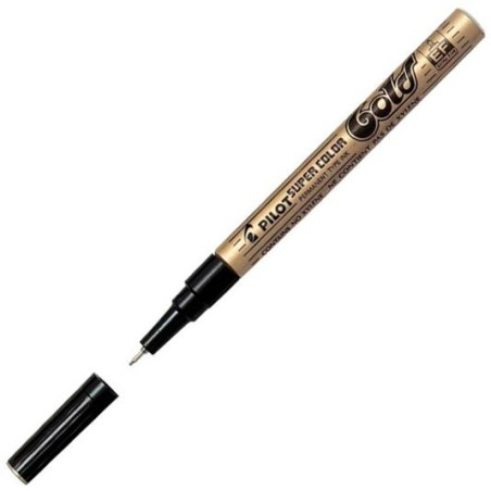 (SC-G-EF) PILOT MARCADOR PERMANENTE SC EXTRAFINO METÁLICO ORO