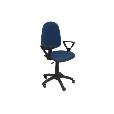 (04CPBALI200BGOLF) PIQUERAS Y CRESPO SILLA AYNA REGULABLE CONTACTO PERMANENTE BRAZOS/F TEJIDO AZUL MARINO