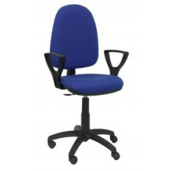 (04CPBALI229BGOLF) PIQUERAS Y CRESPO SILLA AYNA GIRATORIA CONTACTO PERMANENTE BRAZOS/F TEJIDO BALI AZUL