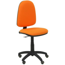 (04CPBALI308RP) PIQUERAS Y CRESPO SILLA AYNA BALI RUEDAS DE PARQUÉ NARANJA