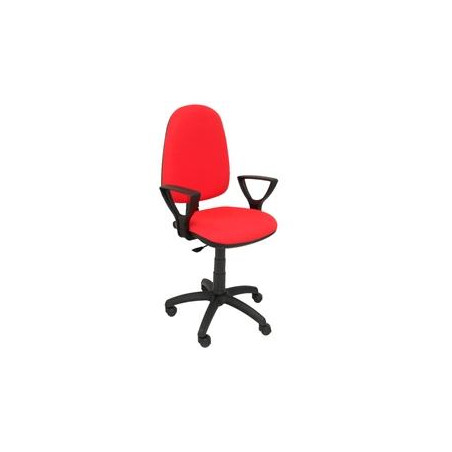 (04CPBALI350BGOLF) PIQUERAS Y CRESPO SILLA AYNA REGULABLE CONTACTO PERMANENTE BRAZOS/F TEJIDO ROJO
