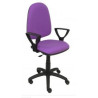 (04CPBALI82BGOLF) PIQUERAS Y CRESPO SILLA AYNA GIRATORIA CONTACTO PERMANENTE BRAZOS/F TEJIDO BALI LILA
