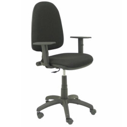 (04CPBALI840B10) PIQUERAS Y CRESPO SILLA AYNA GIRATORIA CP BRAZOS REGULABLES TEJIDO BALI NEGRO