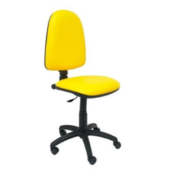 (04CPSPV26) PIQUERAS Y CRESPO SILLA AYNA REGULABLE EN ALTURA SIMILPIEL AMARILLO