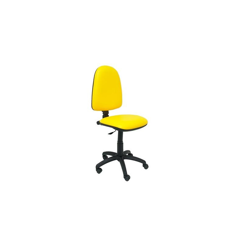 (04CPSPV26) PIQUERAS Y CRESPO SILLA AYNA REGULABLE EN ALTURA SIMILPIEL AMARILLO