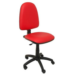 (04CPSPV79N) PIQUERAS Y CRESPO SILLA AYNA REGULABLE EN ALTURA SIMILPIEL ROJO