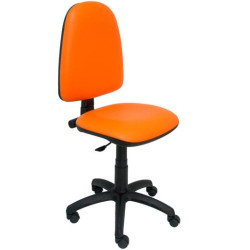 (04CPSPV83) PIQUERAS Y CRESPO SILLA AYNA REGULABLE EN ALTURA SIMILPIEL NARANJA