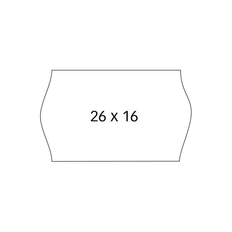 (100922) APLI ETIQUETAS PARA ETIQUETADORA DE PRECIOS 26X16MM C/SINUSOIDAL 6 ROLLOS DE 1000 BLANCO (100922) APLI ETIQUETAS PARA ETIQUETADORA DE PRECIOS 26X16MM C/SINUSOIDAL 6 ROLLOS DE 1000 BLANCO