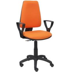 (14CPBALI308BGOLF) PIQUERAS Y CRESPO SILLA ELCHE CP BRAZOS FIJOS TEJIDO BALI NARANJA